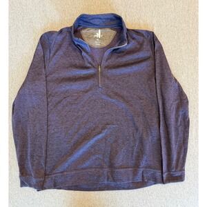 Johnnie-O Mens Reflex Quarter Zip Pullover Jam Purple Heather JMKO2510 XL